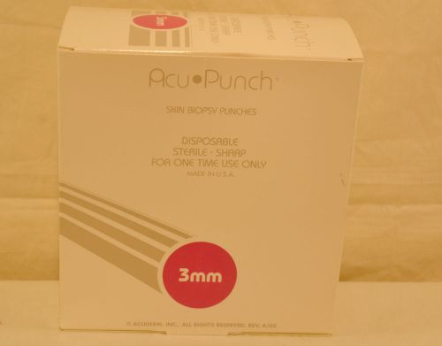 Acuderm Acu Punch Skin Biopsy Punches 3mm 2mm dental
