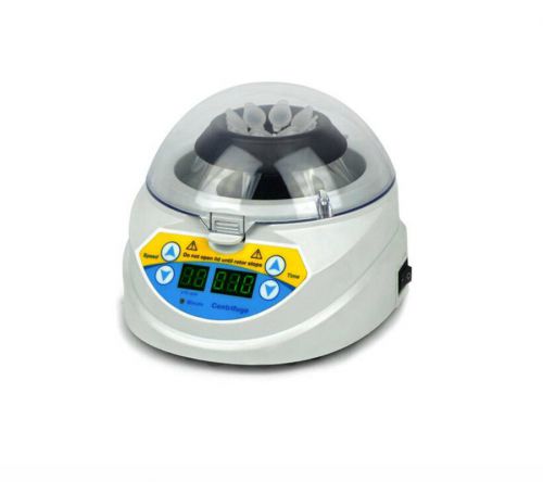 1x microcentrifuge mini-10k+ mini centrifuge 3000-10000rpm timer digital display for sale