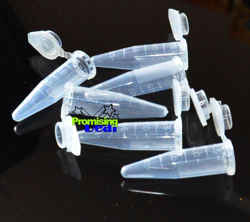 New 500 microcentrifuge centrifuge tubes 1.5 ml w cap for sale