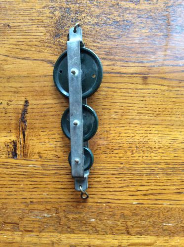 Vintage Cenco Triple Tandem Pulley 50, 40, &amp; 25mm Diameter