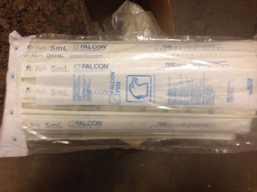 Falcon Polystyrene Measuring Pipets, 5mL in 1/10, individ wrapped 50 ct MPN 7532