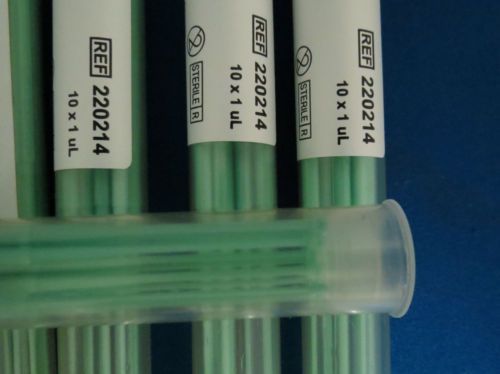 BD Disposable Inoculating Loops 1µL Light Green 220214 Qty 100