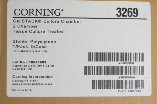 Corning cellstack 2-layer culture chamber vented w/screwcaps 1272cm2 tc- 3269 for sale