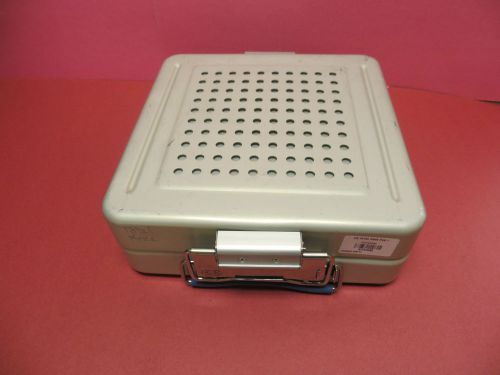 MEDIN ACT2 SMALL-SIZE STERILIZATION CASE / CONTAINER &amp; BASKET 12&#034; x 12&#034; x 4&#034;