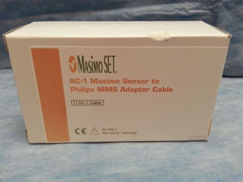 Masimo SET AC-1 Masimo Sensor To Philips MMS Adapter Cable Ref:1848 New In Box