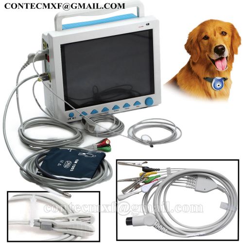 Limited Promotion Veterinary ICU patient monitor,NIBP+SPO2+ECG, Free TEMP+RESP