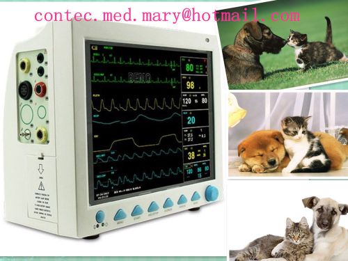 Veterinary icu patient monitor,6 parameters,contec cms8000-vet for sale