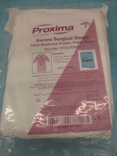 (1) Proxima Aurora Surgical Gown XL Medline Level 3 #DYNJP2805