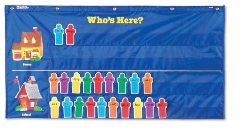 Learning resources attendance pocket chart (ler2685) for sale