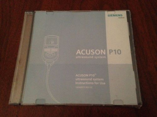 Siemens Acuson P10 Handheld/Pocket ultrasound device (Instructions for Use) CD