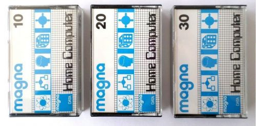 3 x Magna Daten &amp; Diktiergerat Cassetten 10 + 20 + 30 Minuten - NEU SELTEN !!!
