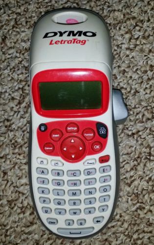 Dymo LetraTag LT-100H Personal Handheld Label Maker Office Red