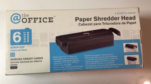 @ The Office 6 Sheet Crosscut Paper Shredder