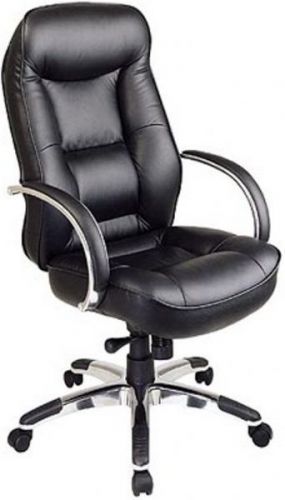 Office Star Pro-Line-5166 Deluxe Leather and Chrome High Back Executive Chair