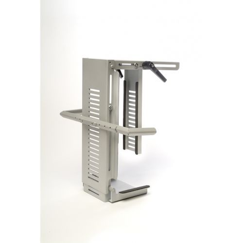 Adjustable lockable cpu holder silver includes fixings &amp; fittings for sale