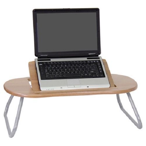 Portable Laptop Table Adjustable Angle, Natural portable used in bed couch sofa