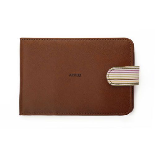 Pocket Style Passport Case Brown 1EA, Tracking number offered