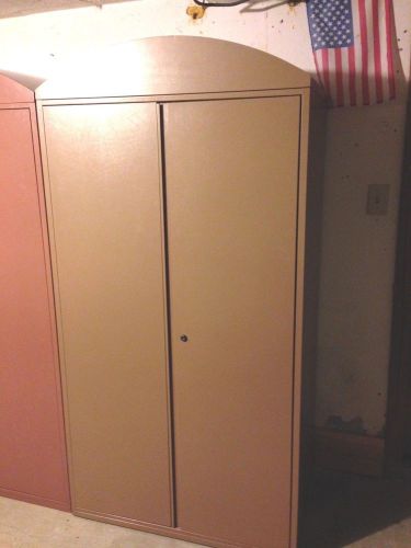 Tall 65&#034; Heavy Duty Metal Storage Cabinet and Wardrobe ~ Pre-owned
