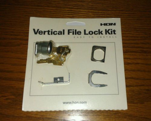 HON Vertical File Lock Kit * New In Package * F-24-X - Stainless Steel
