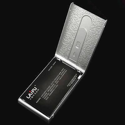 New Automatic Slide Embossed Metal Office Business Credit Card Holder Cases B31S