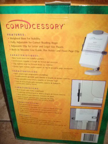 Compucessory Desktop Copy Holder with Weighted Base  ***NIB