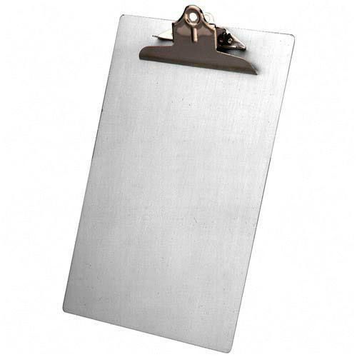 Saunders Aluminum Clipboard with Conventional Clip, Legal Size, 1&#034; Capacity