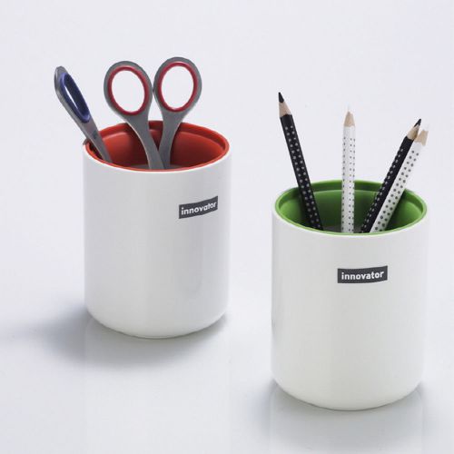 Lot of 2 Well &amp; Good Pencil Vase My Room Office Your Life Sysmax Pencil Case