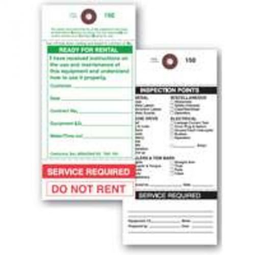 Ready For Rent/Service Tag CENTURION INC Office Supplies TAG 150 701844123985
