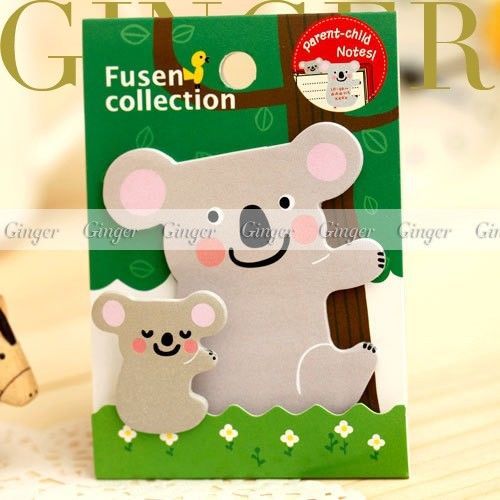 Koala Type - Parents and Kids Post It Bookmark Marker Memo Flags Sticky Notes