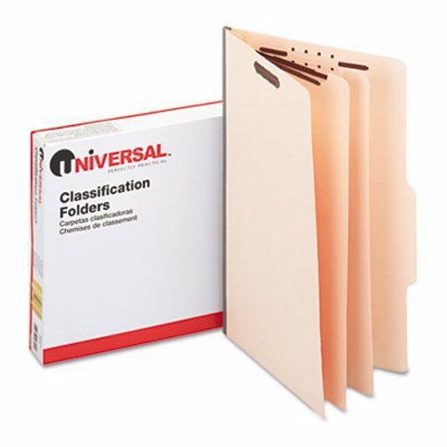 Universal Manila Classification Folders, Legal, Six-Section, 15/Box (UNV10310)