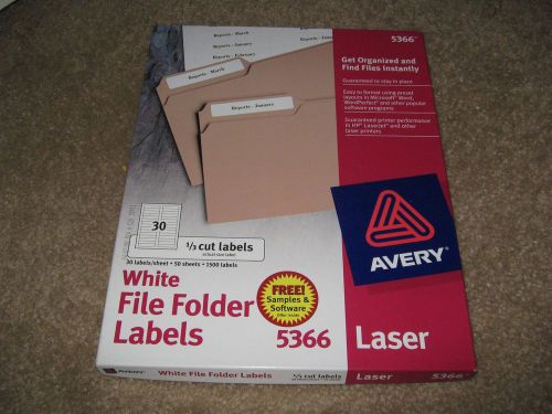 Avery Laser White File Folder Labels