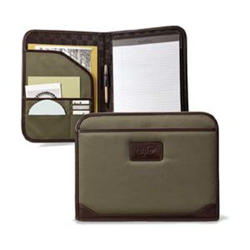 Travis and Wells Khaki Organizer with Notepad