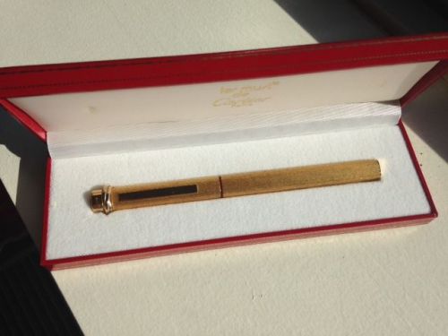 Le Must de Cartier Gold Plated Stylo Plume Moyenne 20C Fountain Pen