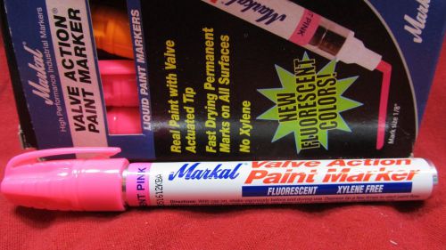 La-co_markal_valve action paint marker_fluorescent pink_97053_lot of 3 for sale