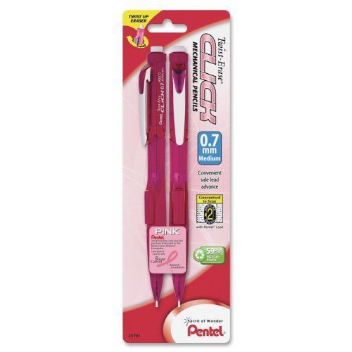 Pentel twist-erase click mechanical pencil - #2 pencil grade - (pd277tbp2pbc) for sale