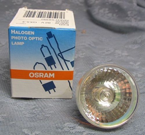 OSRAM HALOGEN PHOTO OPTIC LAMP BULB EXR 300W 82V GX5.3 54392 NOS Unused
