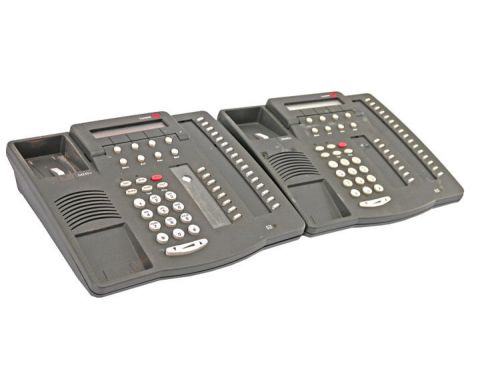 2x Lucent/Avaya 6424D+ Multi-Line Business/Office Phone Display Corded Telephone