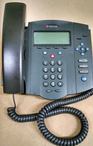 Polycom soundpoint ip 430 sip (2201-11402-001) telephone base, stand, &amp; handset for sale