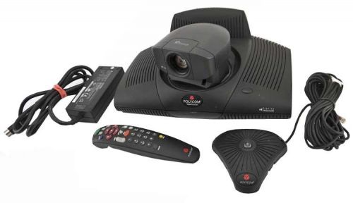 Polycom PVS-14XX ViewStation Video Conferencing System +Remote/Mic/Power Adapter