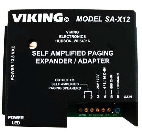 New viking viki-vksax12 self amplified paging system expander for sale