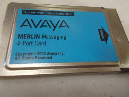 Merlin Messaging 4 Port  Avaya AT&amp;T ACS Lucent PCMCIA card 108491366 8981