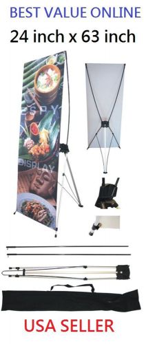 X Banner Stand 24&#034; x 63&#034; Bag Trade Show Display Advertising sign Exhibition ee
