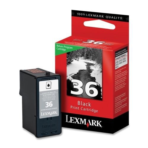 Lexmark No.36 Black Ink Cartridge Black Inkjet 175 Page 1 Each