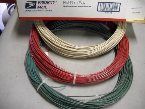 190 FEET OF EACH 14 AWG THHN STRANDED WHITE&#039;GREEN,RED COPPER WIRE