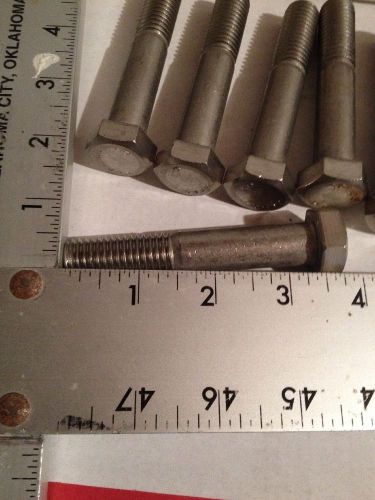 Stainless Steel Bolt 5/8 11 X 3 1/2 Lot Of 9