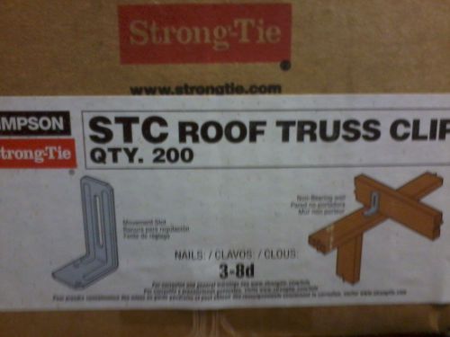 Simpson strong tie STC  zinc plated truss clips box of 200