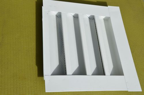 New glff1212wh -12x12in white aluminum gable vent dual louvers for sale