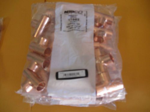 Lot of 50 1/2&#034; copper sweat tees fitting cxcxc for sale