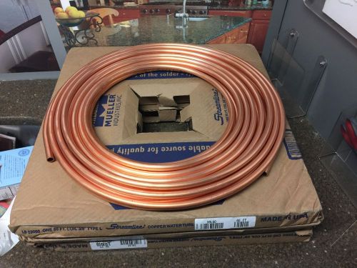 Lot of 4 Mueller Streamline 3/8&#034; x 60&#039; Type L Coil Copper Pipe Tubing LS03060