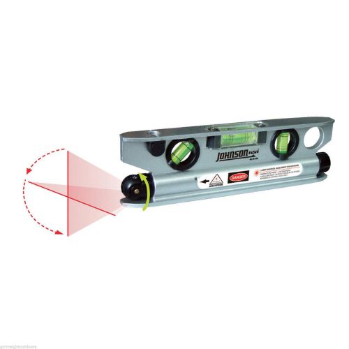 Johnson 40-6164 7-1/2-inch magnetic torpedo laser level softsided padded case for sale